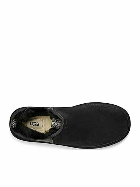 Neumel Suede Μαύρα Chelsea Μποτάκια