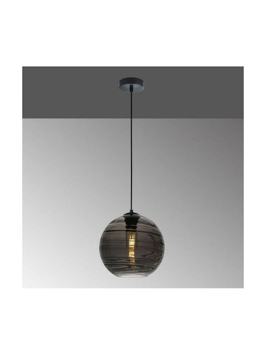 Fischer Honsel Opie Pendant Light Single-Light for Socket E27 Black