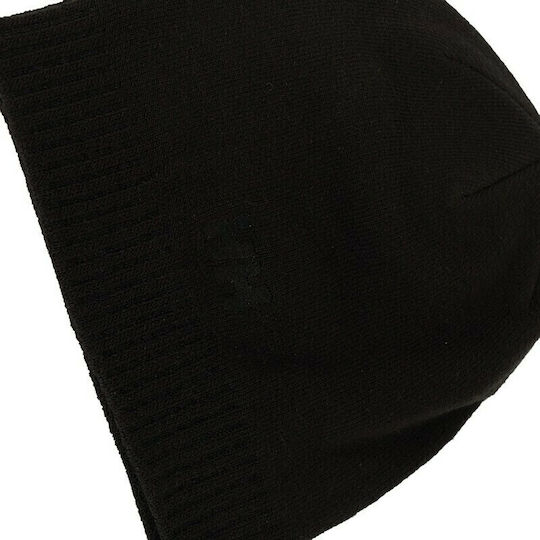 Beanie Unisex Beanie mit Rippstrick in Schwarz Farbe