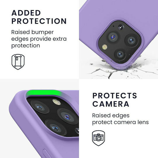 KWmobile Rubberized Back Cover Silicone Violet Purple (iPhone 13 Pro)