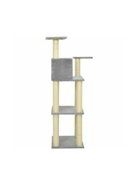 vidaXL Cat Scratching Post Cat Trees Gray 66x41x119cm.