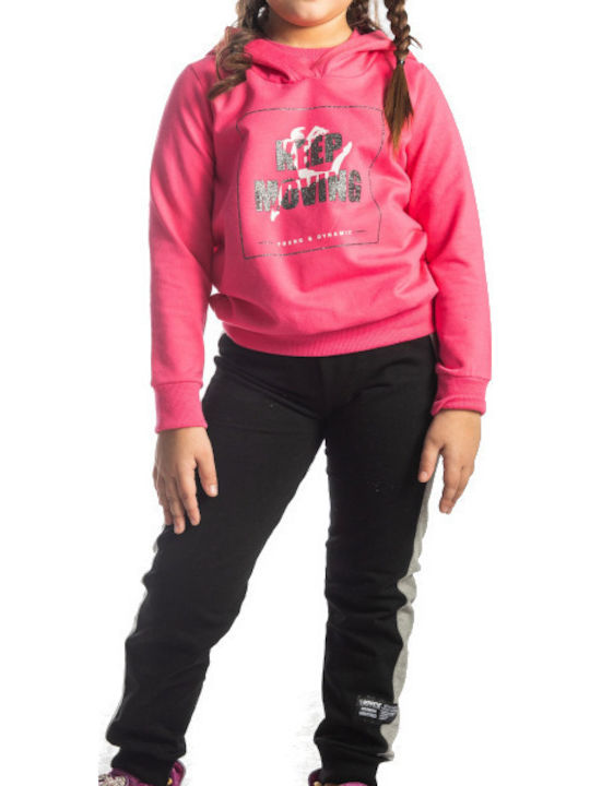 Joyce Kids Sweatpants Set Fuchsia 2pcs