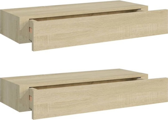 Regal Wand Oak 2pcs 60x23.5x10cm