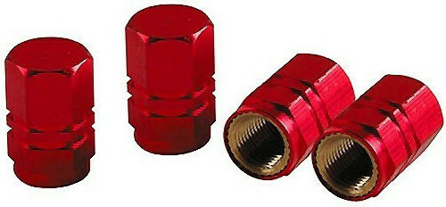 Lampa Sport-Cap Car Tire Valve Caps Red 4pcs