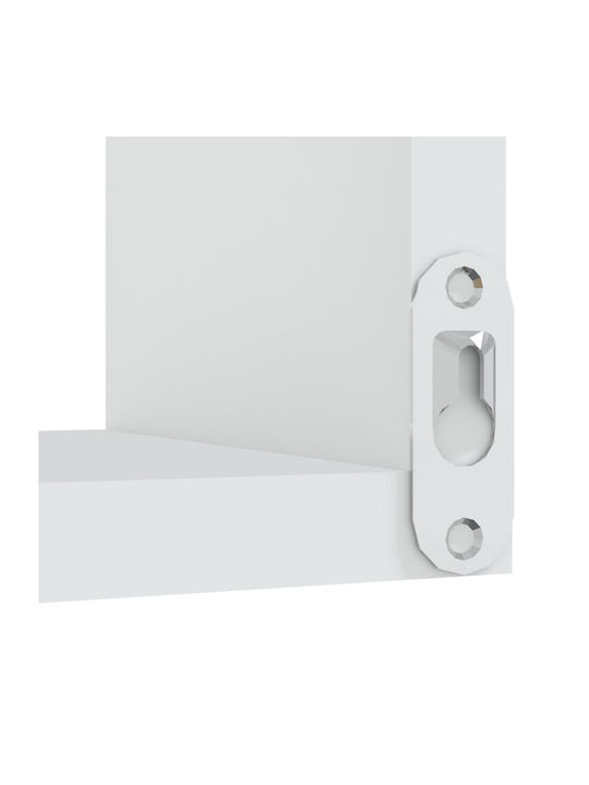 Corner Wall Shelves White 2 Pieces 40x40x50 cm