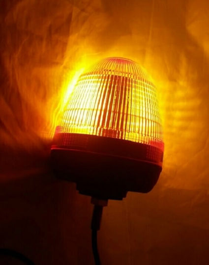 Car Beacon LED 12V Waterproof 12.6cm with Orange Lighting