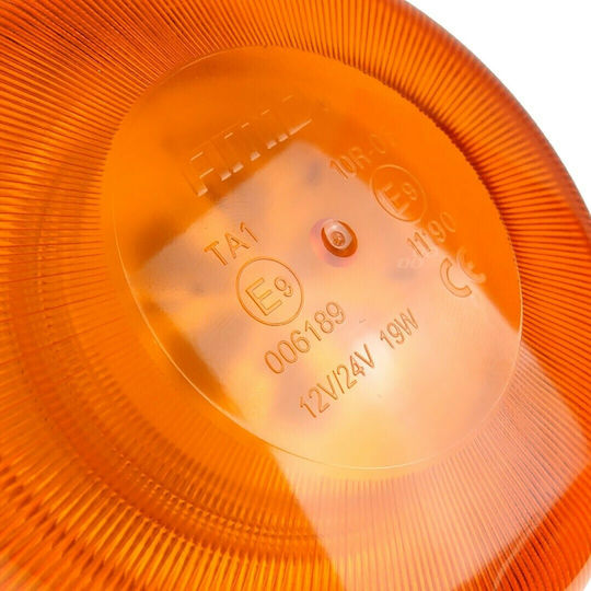 AMiO Auto-Leuchtturm LED 12 / 24V Wasserdicht mit Orange Beleuchtung