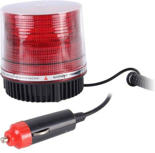 Auto Gs Φάρος Αυτοκινήτου 12V 10cm με Κόκκινο Φωτισμό