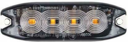 AMiO Car Signaling Bar LED 12 / 24V Waterproof 9cm with Orange Lighting