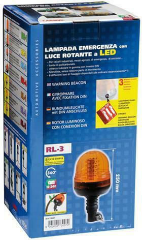 Lampa Auto-Leuchtturm 12 / 24V 12.5cm mit Orange Beleuchtung