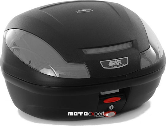Givi E470 Simply III Monolock Μπαγκαζιέρα Μοτοσυκλέτας 47lt Μαύρη