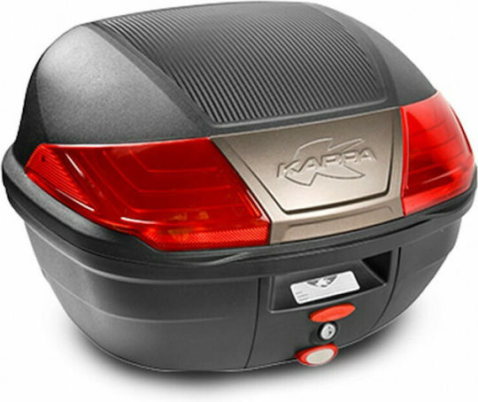 Kappa Moto K400 Monolock Motorradtasche mit Roter Reflexion 40lt Schwarze