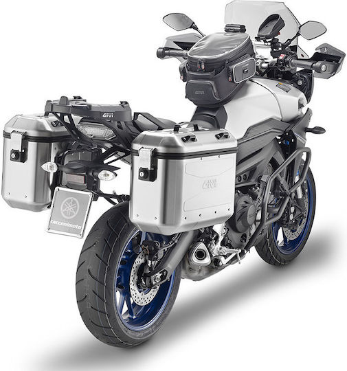 Givi Trekker Dolomiti Моноключ Сет Мотоциклетни Куфари и Чанти Алуминиеви 36лт в Сив цвят