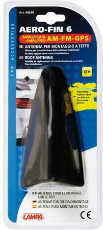 Lampa Car Antenna Roof Aero-Fin 3 Shark for Radio in Black Color