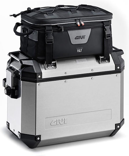 Givi Trekker Outback Monocheie Geanta Laterala pentru Motociclete Stanga Aluminiu 37lt in Gri culoare