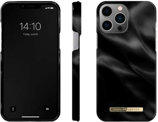 iDeal Of Sweden Fashion Задна корица Пластмаса черен сатен (iPhone 13 Pro Max)