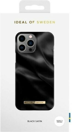 iDeal Of Sweden Fashion Задна корица Пластмаса черен сатен (iPhone 13 Pro Max)