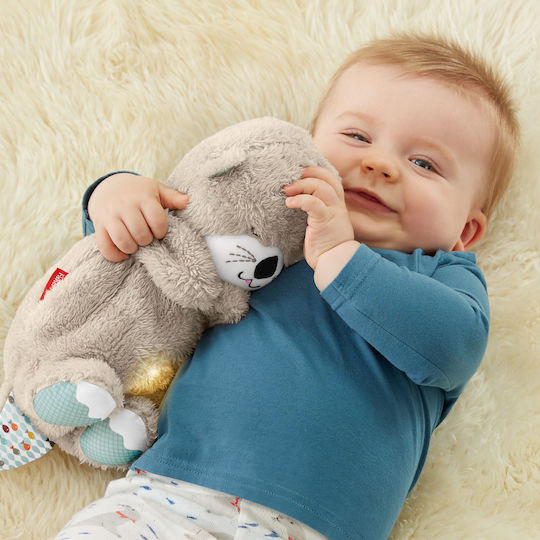 Fisher Price Sleep Toy Otter with Breathing Movement made of Fabric with Music for 0++ Months