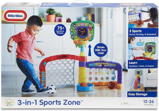 Little Tikes Bowling 3 In 1 Sports Zone with Music for 12++ Months