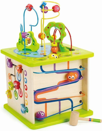 Hape Activity Cube Country Critters Play Cube made of Wood with Sounds for 12++ Months