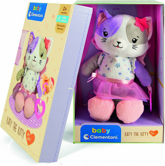 Baby Clementoni Играчка за сън Baby Пухкава Балерина Котенце със звуци за 0++ месеца
