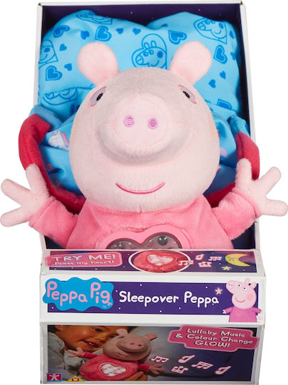 Giochi Preziosi Παιχνίδι Ύπνου Peppa Pig Sleep Over από Ύφασμα με Φως για Νεογέννητα