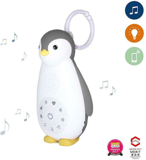 Zazu Играчка за сън Zoe The Penguin с бели шумове и светлина за 0++ месеца