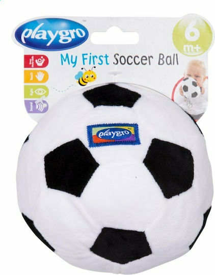 Playgro Μπάλα My First Soccer Ball από Ύφασμα με Ήχους για 6+ Μηνών
