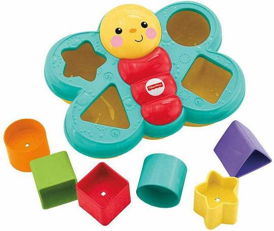 Fisher Price Jucărie de Sortare a Formelor Fluture cu Forme pentru 6++ Luni