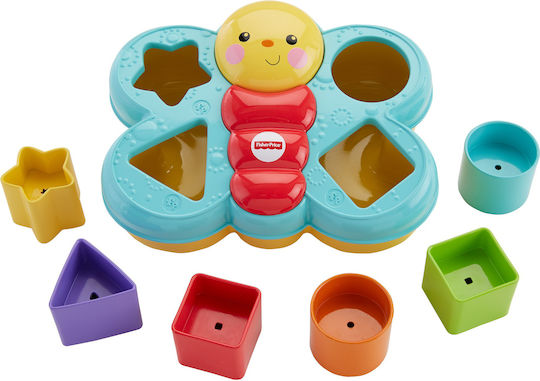 Fisher Price Jucărie de Sortare a Formelor Fluture cu Forme pentru 6++ Luni