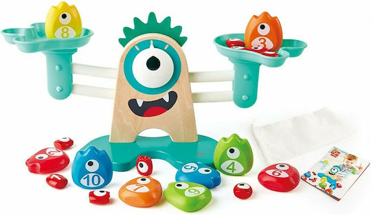 Hape Baby Toy Monster Math Scale made of Wood for 36++ Months