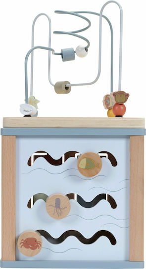 Little Dutch Shape Sorting Toy Activity Cube Ocean made of Wood with Music for 18++ Months