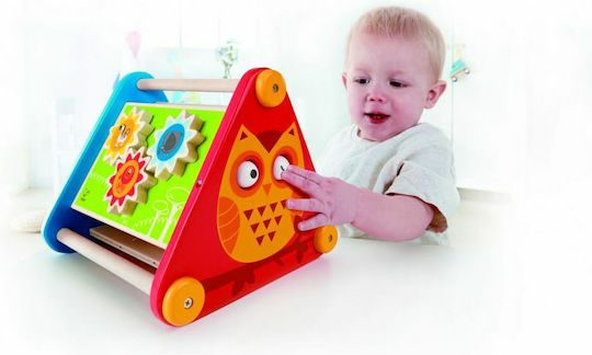 Hape Παιχνίδι Πυραμίδα Take-Along Activity Box από Ξύλο για 10+ Μηνών