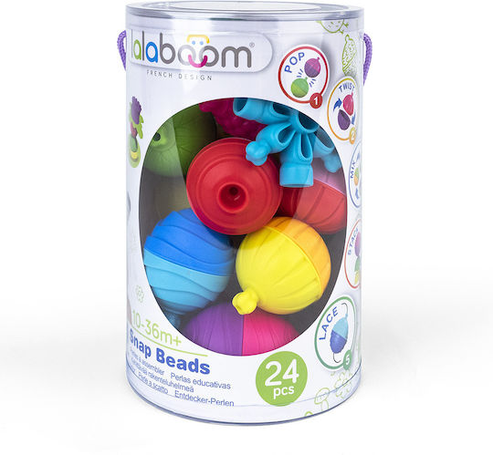 Lalaboom Βρεφικό Παιχνίδι Educational Beads 5 in 1 για 12+ Μηνών