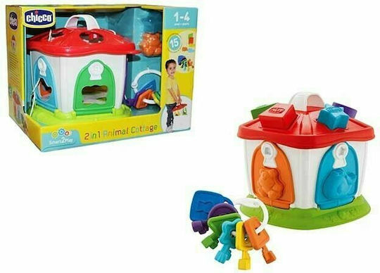 Chicco Shape Sorting Toy House For Animals for 12++ Months