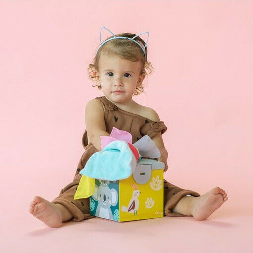 Taf Toys Κύβος Δραστηριοτήτων Kimmy Koala Wonder Tissue Box από Ύφασμα για 9+ Μηνών