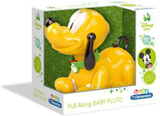 Baby Clementoni Συρόμενο Παιχνίδι Pull Along Pluto για 10+ Μηνών