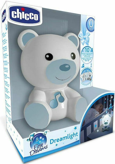 Chicco Sleep Toy Night Teddy Bear with Music and Light for 0++ Months