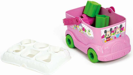 Baby Clementoni Παιχνίδι Ταξινόμησης Σχημάτων Baby Minnie Shape Sorter Bus για 10+ Μηνών