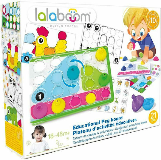 Lalaboom Βρεφικό Παιχνίδι Educational Peg Board για 18+ Μηνών