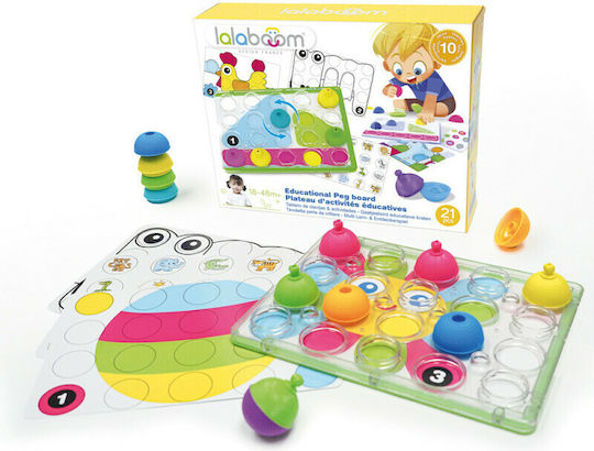 Lalaboom Βρεφικό Παιχνίδι Educational Peg Board για 18+ Μηνών
