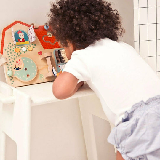 Lilliputiens Βρεφικό Παιχνίδι Πίνακας Δραστηριοτήτων Farm από Ξύλο με Μουσική για 9+ Μηνών