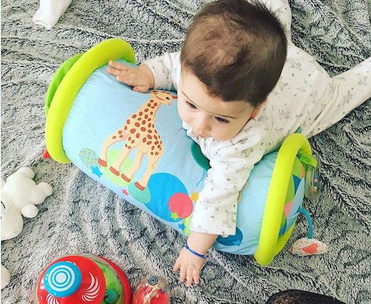 Sophie La Girafe Jucării de rostogolit și de târâre Sophie Rollin din Țesătură cu Sunete pentru 6++ Luni