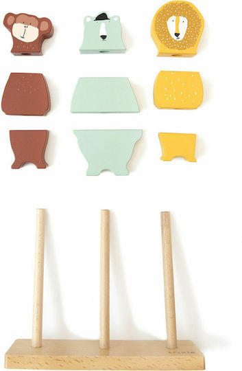 Trixie Stacking Toy Composition Game Animals made of Wood for 18++ Months