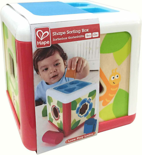 Hape Παιχνίδι Ταξινόμησης Σχημάτων Early Explorer Shape Sorting Box Garden από Ξύλο για 12+ Μηνών