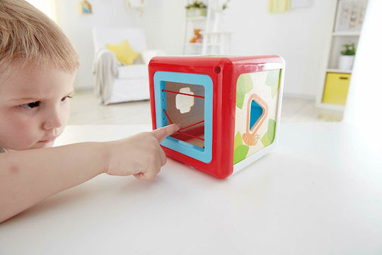 Hape Παιχνίδι Ταξινόμησης Σχημάτων Early Explorer Shape Sorting Box Garden από Ξύλο για 12+ Μηνών