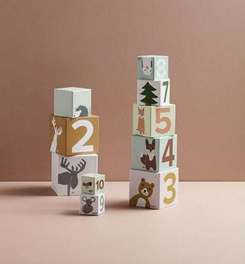 Kids Concept Stacking Toy Stocking Pyramid made of Wood for 12++ Months