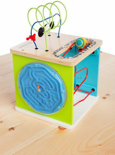 Hape Κύβος Δραστηριοτήτων Motor Skills Cube First Experiments από Ξύλο για 12+ Μηνών