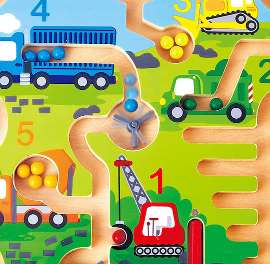 Hape Maze Construction & Number Maze made of Wood with Music for 24++ Months
