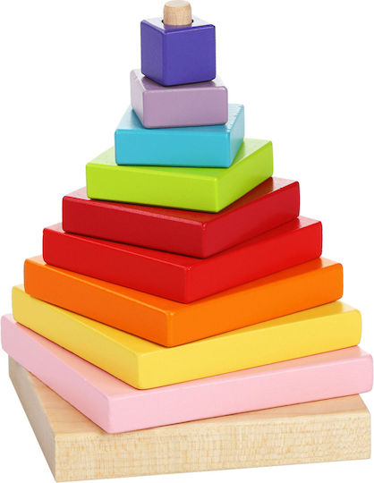Cubika Stacking Toy Pyramid LD-5 made of Wood for 36++ Months